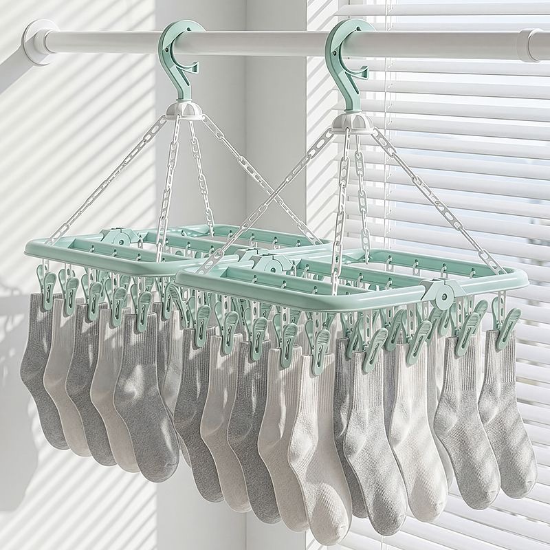 Sock Organizer Tray - Çok Fonksiyonlu Katlanabilir Depolama Kurutma Askısı