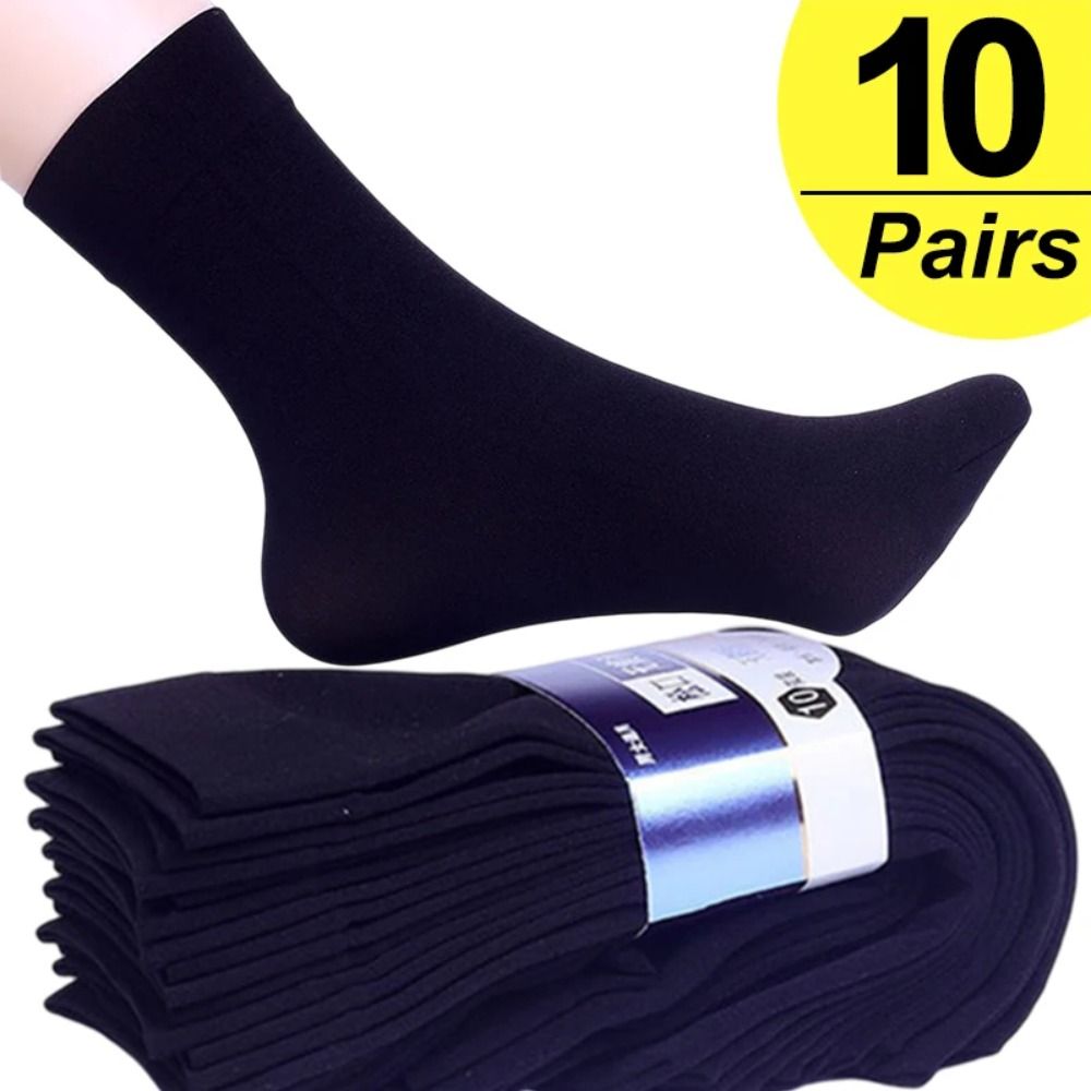Silk Sock Bamboo - 10 çift Moda Nefes Alabilen Erkek