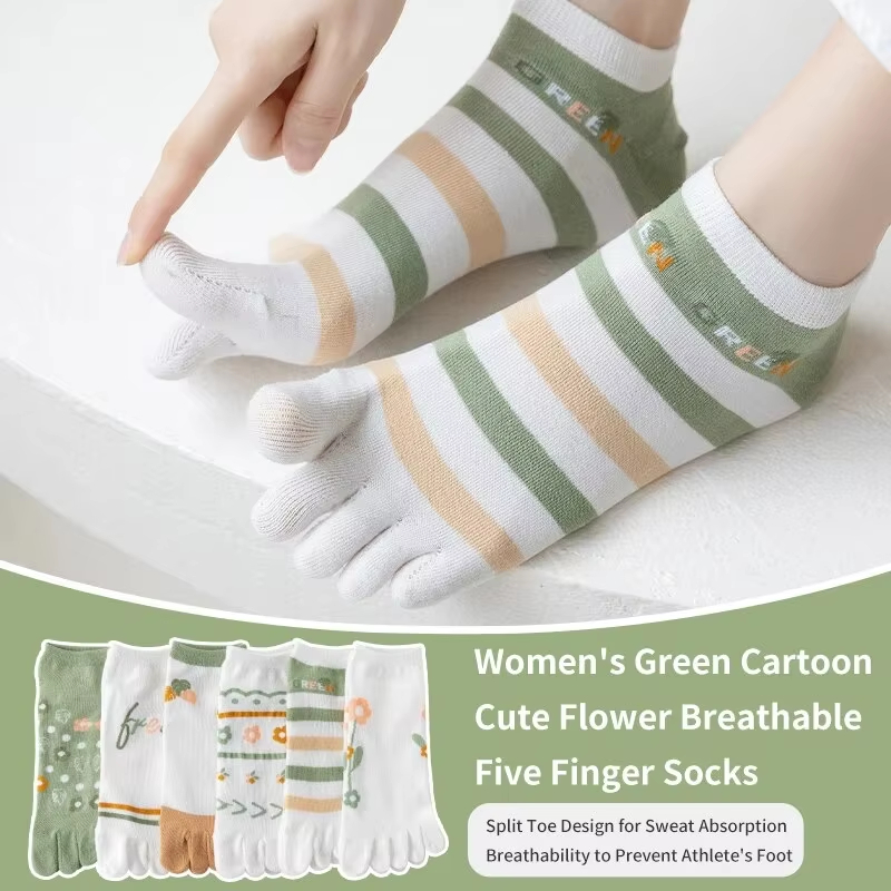 Toe Sock Split - 3 Çift Kadın İlkbahar ve Yaz