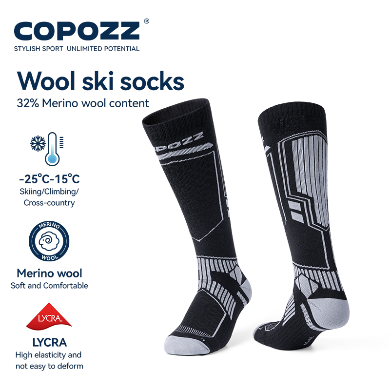 Thermal Sock Winter - COPOZZ merinos yünü kış kayak çorapları