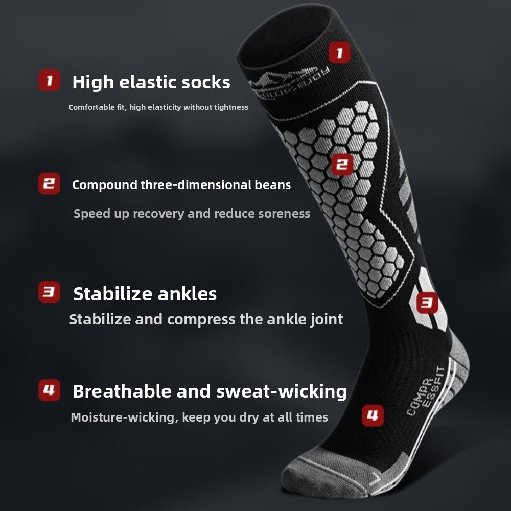 Thermal Sock Winter - Yeni Kalınlaştırılmış Kayak Çorapları Nefes Alabilen