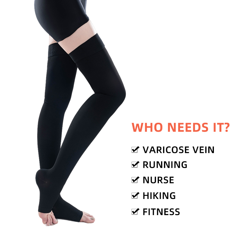 1 çift Uyluk Yüksek Burnu açık - Compression Sock Medical incelemesi ve fiyatı