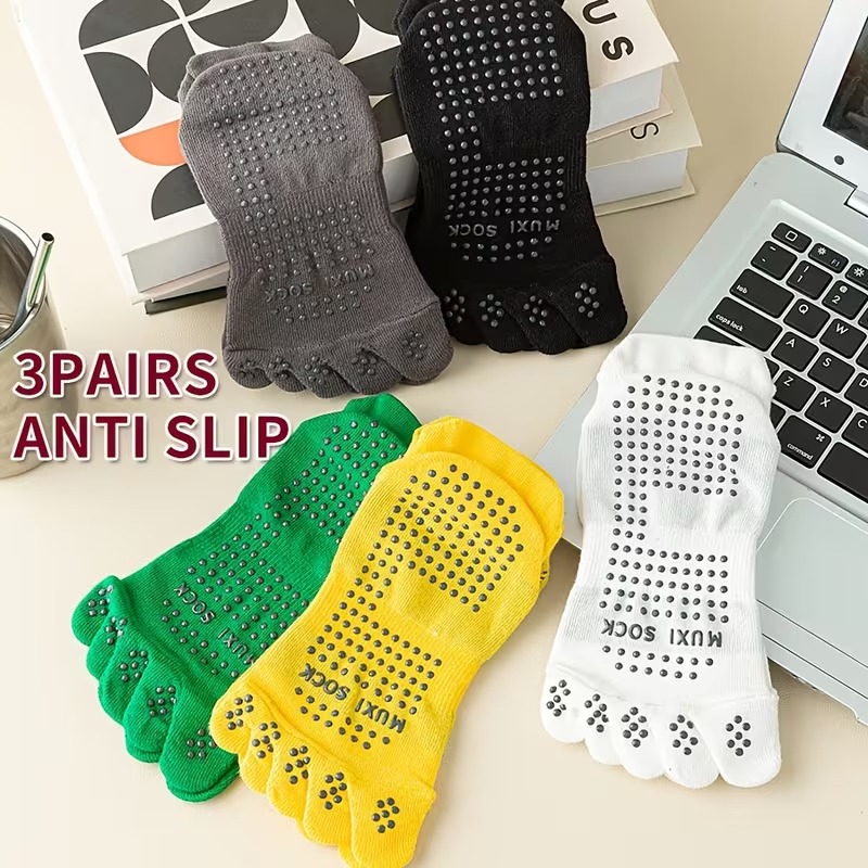 Erkek 3 Çift Parmak Arası Çora - Grip Sock Yoga incelemesi ve fiyatı