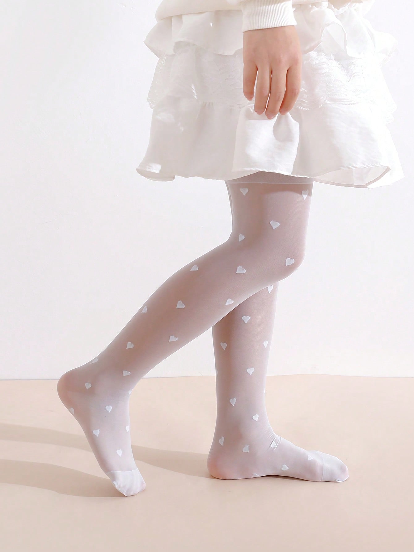 3 adet kızlar kalp baskı tayt  - Tights Pantyhose Sheer incelemesi ve fiyatı