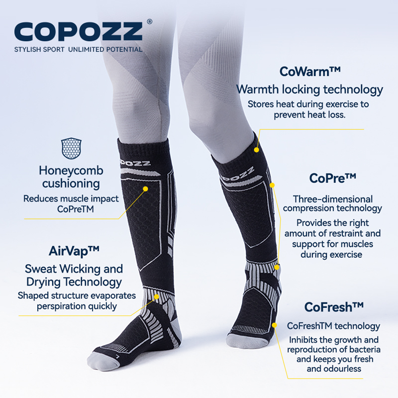 COPOZZ merinos yünü kış kayak  - Thermal Sock Winter incelemesi ve fiyatı