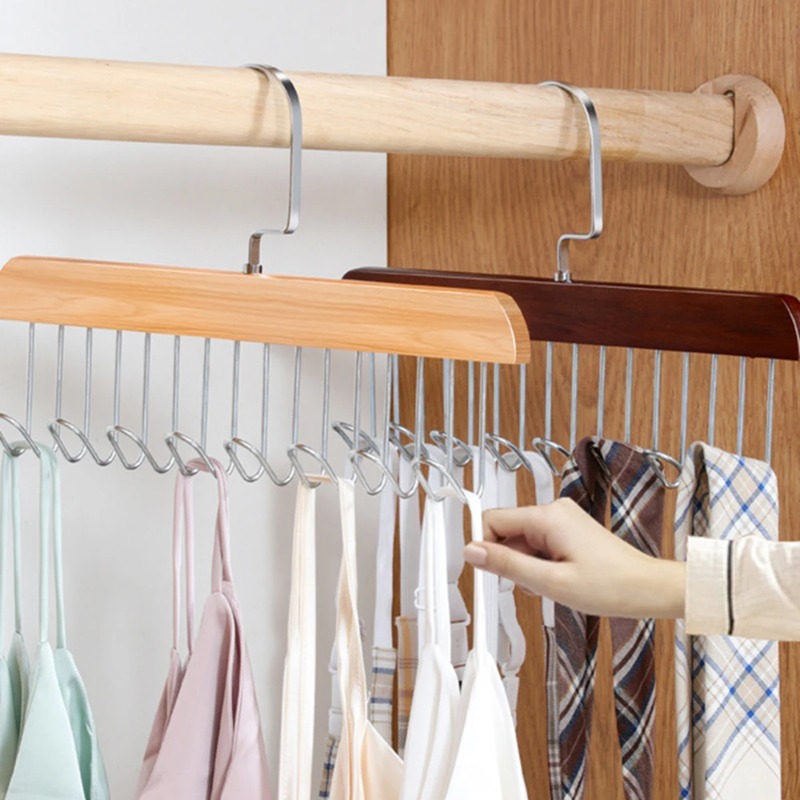 Masif ahşap sekiz kancalı askı - Sock Organizer Tray incelemesi ve fiyatı