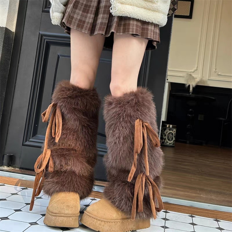Kadınlar için suni kürk bacak  - Boot Sock Slouchy incelemesi ve fiyatı